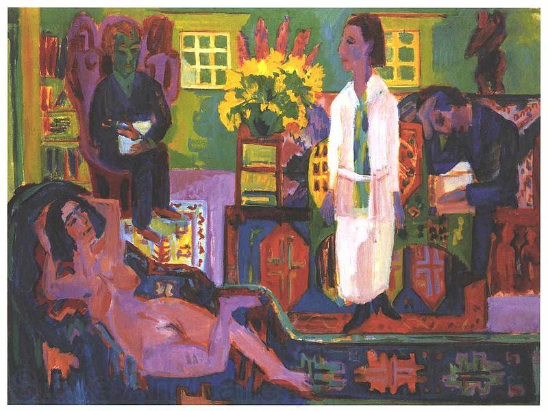 Ernst Ludwig Kirchner Modern Boheme Norge oil painting art